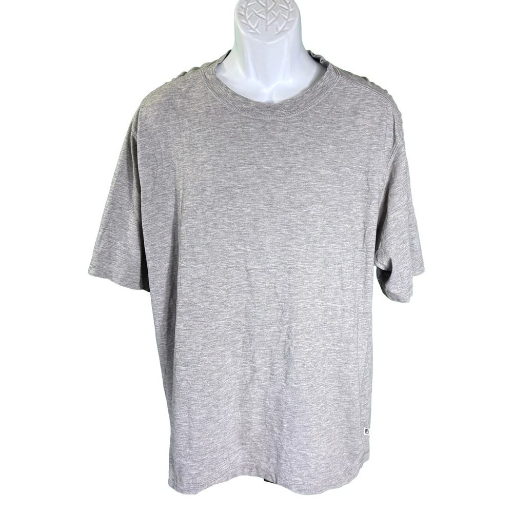REI T-Shirt Mens Medium Gray Short Sleeve Crew Neck Heathered Outdoor Casual